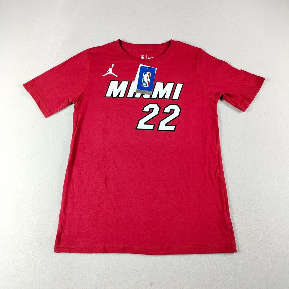Nike Shirt Youth Medium Multicolor Jimmy Butler #22 Miami Heat‎ Short Sleeve NBA